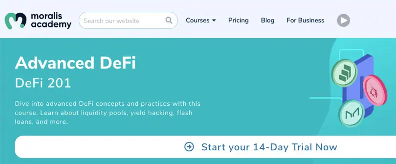Moralis Web3 Mentoring Track website preview